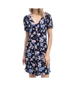 Robe Bleu à Fleurs Femme Only Nova