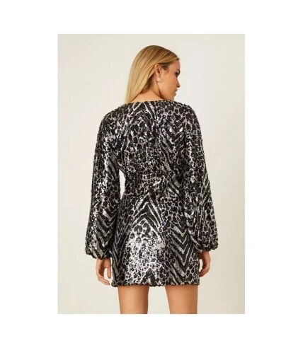 Dorothy Perkins - Mini Robe - Femme (Argenté) - UTDP1179 2 Dorothy Perkins - Mini Robe - Femme (Argenté) - UTDP1179 – Image 2