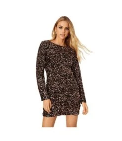 Dorothy Perkins - Mini Robe - Femme (Cuivré) - UTDP1176