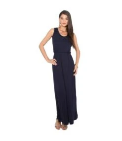 Krisp - Robe Longue - Femme (Bleu Marine) - UTKP207