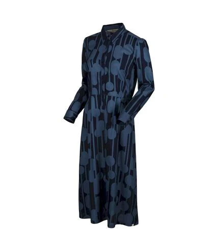 Regatta - Robe Chemisier ORLA KIELY - Femme (Bleu Marine) - UTRG8555 3 Regatta - Robe Chemisier ORLA KIELY - Femme (Bleu Marine) - UTRG8555 – Image 3