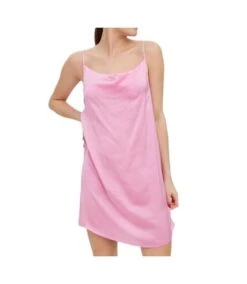 Robe Rose Satin Femme Vero Moda Rie