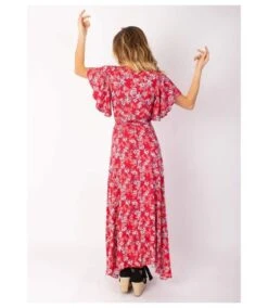 Robe Longue SAKURA Bohème Imprimé Fleuri Rouge Coton Du Monde -BelleTendance Soldes Boutique 92A3C20C043BE2EB399763FCF165CD90DC1128D954097A11344C71695517643B