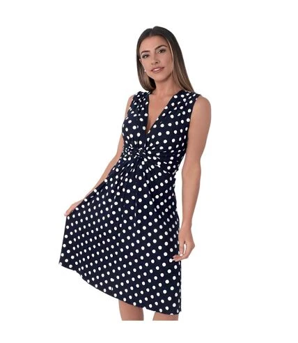 Krisp - Mini Robe - Femme (Bleu Marine / Blanc) - UTKP161 1 Krisp - Mini Robe - Femme (Bleu Marine / Blanc) - UTKP161