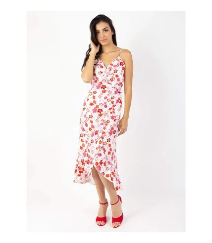 Robe Longue Fines Bretelles SACHA Imprimé Fleurs De Cerisiers Blanc Coton Du Monde 2 Robe Longue Fines Bretelles SACHA Imprimé Fleurs De Cerisiers Blanc Coton Du Monde – Image 2