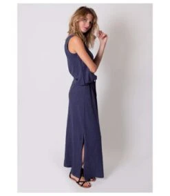 Robe Longue En Coton Sans Manches NADINE Gris Bleu Coton Du Monde -BelleTendance Soldes Boutique 96D6100B51795B7635262D5A7D2F56917AC9011E1EFA9CD75A334F36A71CA5D7