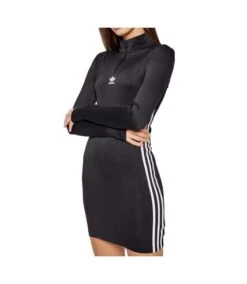Robe Col Zippé Noir Femme Adidas H35616