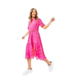 Hype - Robe Mi-longue - Femme (Rose) - UTHY4590
