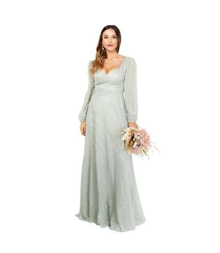 Krisp - Robe Longue - Femme (Vert Clair) - UTKP338 1 Krisp - Robe Longue - Femme (Vert Clair) - UTKP338