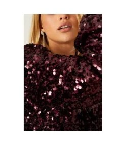 Dorothy Perkins - Mini Robe - Femme (Bordeaux) - UTDP1206 -BelleTendance Soldes Boutique AB38C68C34D27A33D42C71894382F15FA909C256E1E0BA3D861D070CDC3F3166