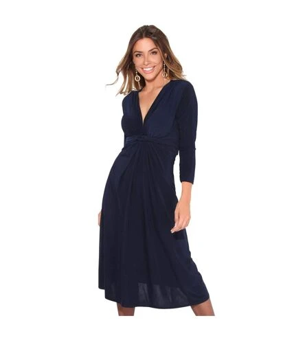 Krisp - Robe Mi-longue - Femme (Bleu Marine) - UTKP100 1 Krisp - Robe Mi-longue - Femme (Bleu Marine) - UTKP100