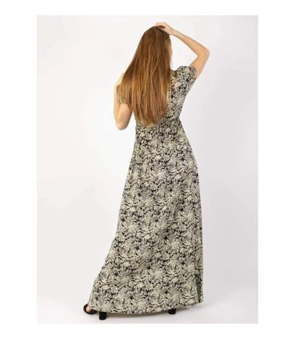Robe Longue Fluide MARBELLA Imprimé Bohème Coton Du Monde 5 Robe Longue Fluide MARBELLA Imprimé Bohème Coton Du Monde – Image 5