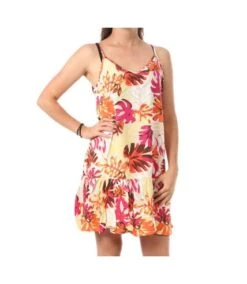 Robe Rose/Beige Femme Only Strap Rio