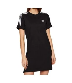 Robe T-shirt Noir Femme Adidas GN2777