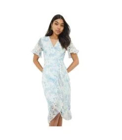 Dorothy Perkins - Robe Mi-longue - Femme (Bleu) - UTDP2958
