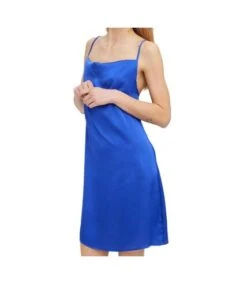 Robe Bleu Satin Femme Vero Moda Rie