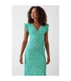 Dorothy Perkins - Robe Longue - Femme (Vert) - UTDP2091 -BelleTendance Soldes Boutique B4E0330D1B16DBEC804140D30AF80CD9E04E6B5FBEE6A240756FEC84020A321E