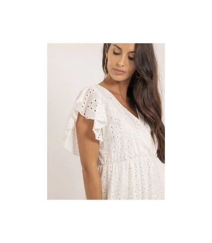 Robe Longue Broderies Anglaises IROKO - Dona X Lisa 3 Robe Longue Broderies Anglaises IROKO - Dona X Lisa – Image 3