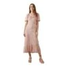 Dorothy Perkins - Robe Mi-longue - Femme (Rose) - UTDP1573