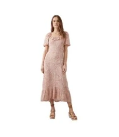 Dorothy Perkins - Robe Mi-longue - Femme (Rose) - UTDP1573