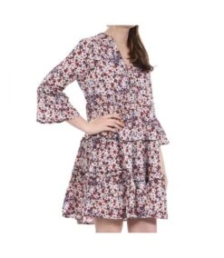 Robe Rose à Fleurs Femme Vero Moda Easy