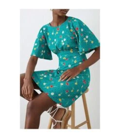 Dorothy Perkins - Mini Robe - Femme (Vert) - UTDP2739 -BelleTendance Soldes Boutique BA32F85E6B2F664197E747C9318ED2FFCBA38E67FB10E659E48ECABABB066959