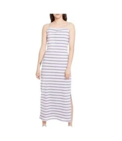 Robe à Rayures Mauve Femme Nike Dress Maxi