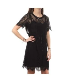 Robe Noir Femme Teddy Smith R-dentelle