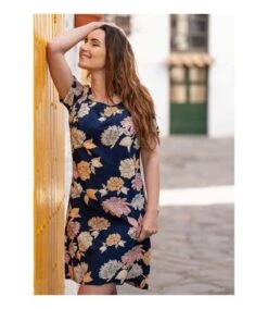 Robe Courte NATALIA Manches Courtes Imprimé Fleuri Bleu Coton Du Monde -BelleTendance Soldes Boutique C0A248CA7533AAB18A38EFDD8968E484FEA450C98E28225950F47C43379B4E89