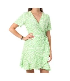 Robe Vert Femme Only Marlie Wrap