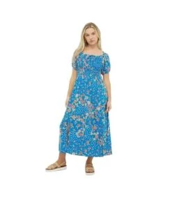 Dorothy Perkins - Robe Mi-longue - Femme (Bleu) - UTDP3086