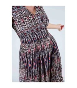 Deeluxe Robe Midi Avec Formes Géométriques IRMAH -BelleTendance Soldes Boutique C5295AEA3E31C7222151D393E8EF71907A18CB120051066D2F20302E175FAC41
