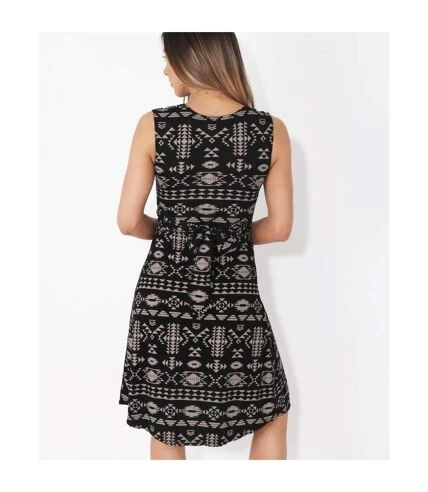 Krisp - Robe - Femme (Marron Moka / Noir) - UTKP148 2 Krisp - Robe - Femme (Marron Moka / Noir) - UTKP148 â Image 2