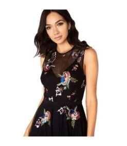 Little Mistress - Robe Brodée HALLIE - Femme (Noir) - UTLM1746 -BelleTendance Soldes Boutique CE4AB5DEC46E4B85ED076D3F87DE402D752FDA0920852011E12A90BF975BAC07