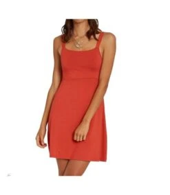 Robe Orange Femme Volcom Easy Babe