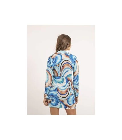 Robe Courte Portefeuille Motifs INDIKA - Dona X Lisa 2 Robe Courte Portefeuille Motifs INDIKA - Dona X Lisa – Image 2