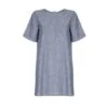 Yumi - Robe Tunique Style Relax - Femme (Bleu) - UTYM558