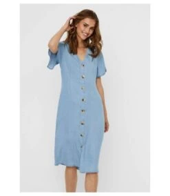 Vero Moda Robe 3/4 En Denim