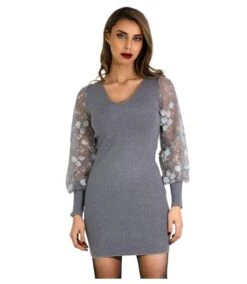 Robe Pull Manches Ballon