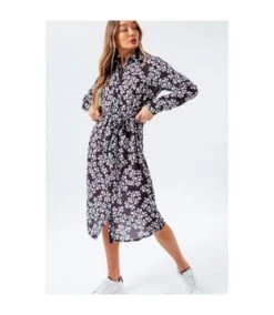 Hype - Robe DITSY DAISY - Femme (Noir / Blanc) - UTHY4334 -BelleTendance Soldes Boutique DAF0B517950650EFB61AE83FF66F807F454064C5603D7F225C02951BD01431E9