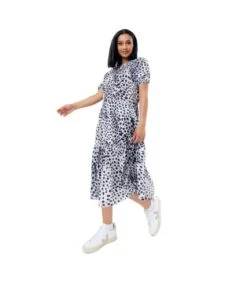 Hype - Robe DALMATIAN SACK MALMO - Femme (Blanc / Noir) - UTHY4782