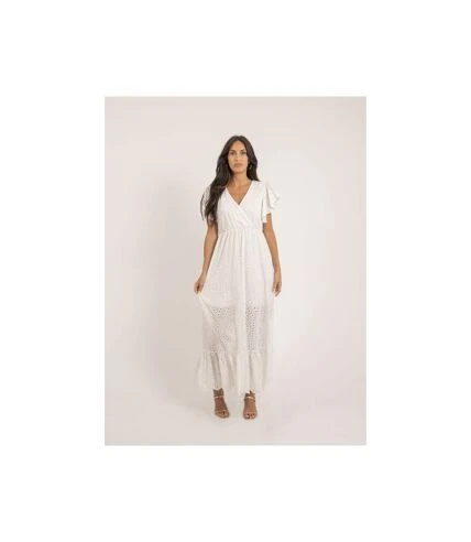 Robe Longue Broderies Anglaises IROKO - Dona X Lisa 4 Robe Longue Broderies Anglaises IROKO - Dona X Lisa – Image 4