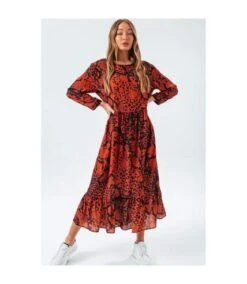 Hype - Robe - Femme (Cuivré / Noir) - UTHY4329 -BelleTendance Soldes Boutique DE2138D140B97C8EF5FA1466BB9B7399C2110B4958790441E51EF62AD7729E34