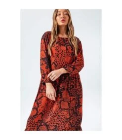 Hype - Robe - Femme (Cuivré / Noir) - UTHY4329 -BelleTendance Soldes Boutique E2A93D96E35BE120CA1F5B2CB2017AF4D738C3EBAAD3064578091594FF5A2F7D