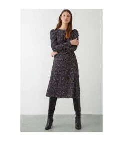 Dorothy Perkins - Robe Mi-longue - Femme (Noir) - UTDP1102