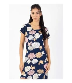 Robe Courte NATALIA Manches Courtes Imprimé Fleuri Bleu Coton Du Monde -BelleTendance Soldes Boutique EBCACB0B3B94D487B9018E9F685646471AEA906D9BC89A4D3468EC22A515A9CD