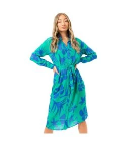 Hype - Robe - Femme (Bleu Sarcelle / Bleu) - UTHY4715