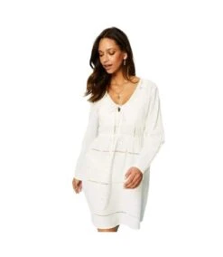 Debenhams - Mini Robe - Femme (Blanc Cassé) - UTDH3062