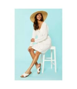 Debenhams - Mini Robe - Femme (Blanc Cassé) - UTDH3062 -BelleTendance Soldes Boutique F2135DAA60C270EF785A5F0F1F8523015222E10F0EF2ACF79F9CCF5D381C3355