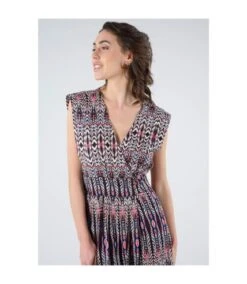 Deeluxe Robe Midi Avec Formes Géométriques IRMAH -BelleTendance Soldes Boutique F51104E6CF666EBF95501C948F99832E27AF030D49491C8E7DBF07C95A0DB1B0